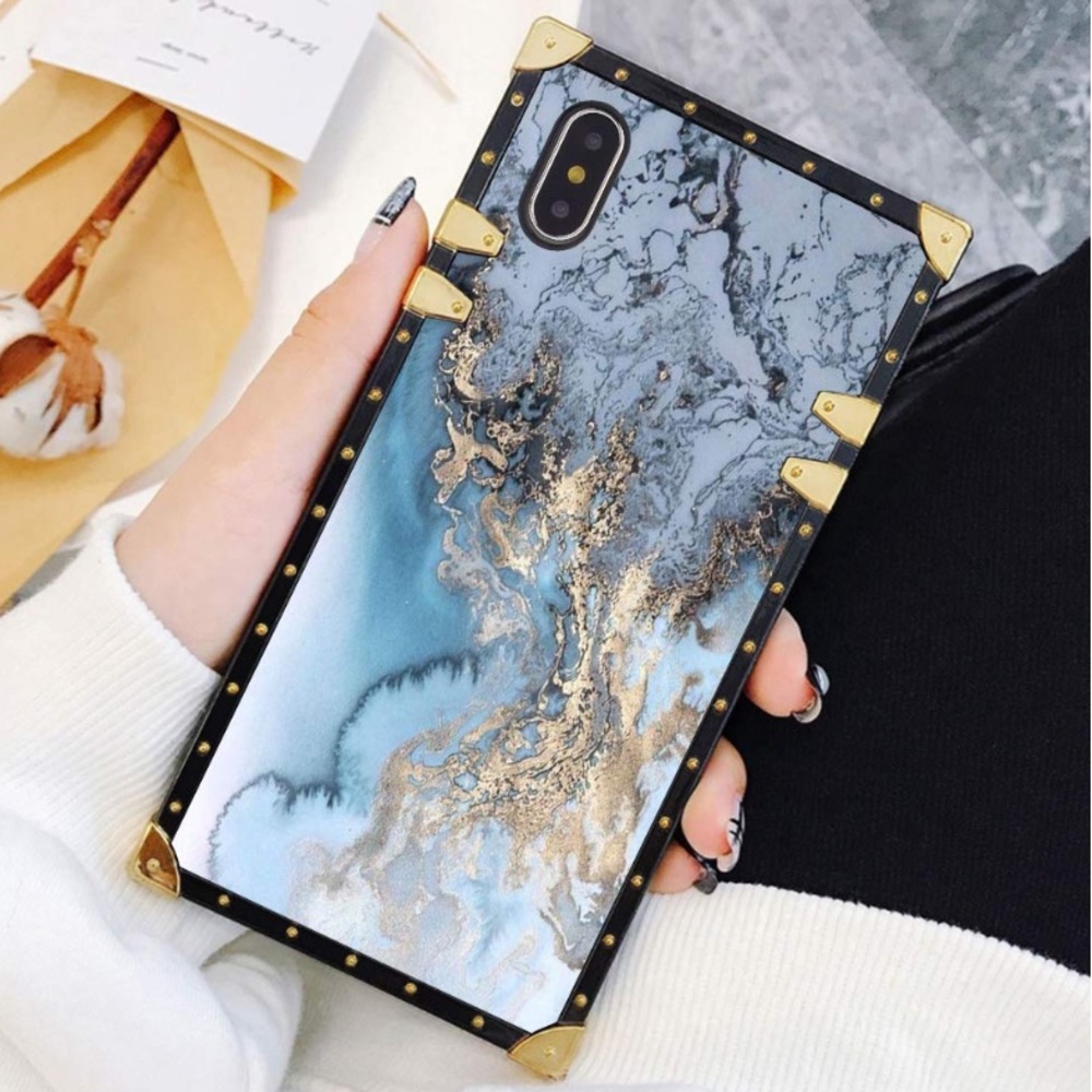XS max iPhone marble designer trunk phone case